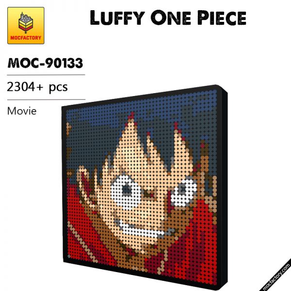 MOC 90133 Luffy One Piece Pixel Art Movie MOC FACTORY MOULD KING