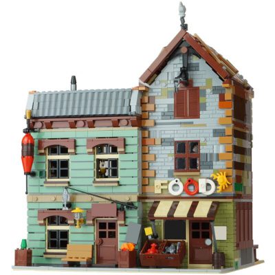 STREET SIGHT MOC 40048 Modular Bait Shop And Grocery by Versteinert MOCBRICKLAND