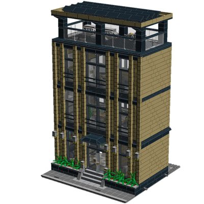 Modular building MOC 12094 Corporate Headquarters by deConstructor MOCBRICKLAND