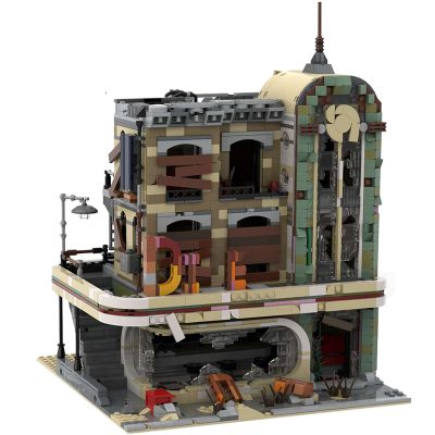 Street Sights MOC 40173 Downtown Diner Apocalypse Version by SugarBricks