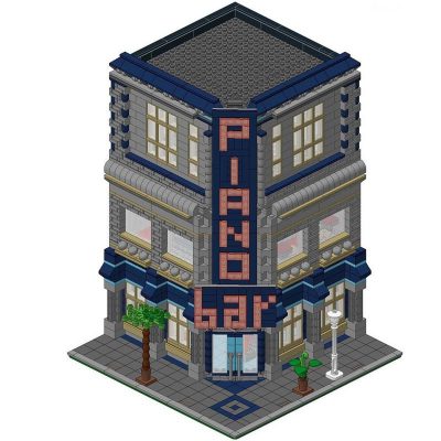STREET SIGHT MOC 11036 Piano Bar by BrickVice MOCBRICKLAND