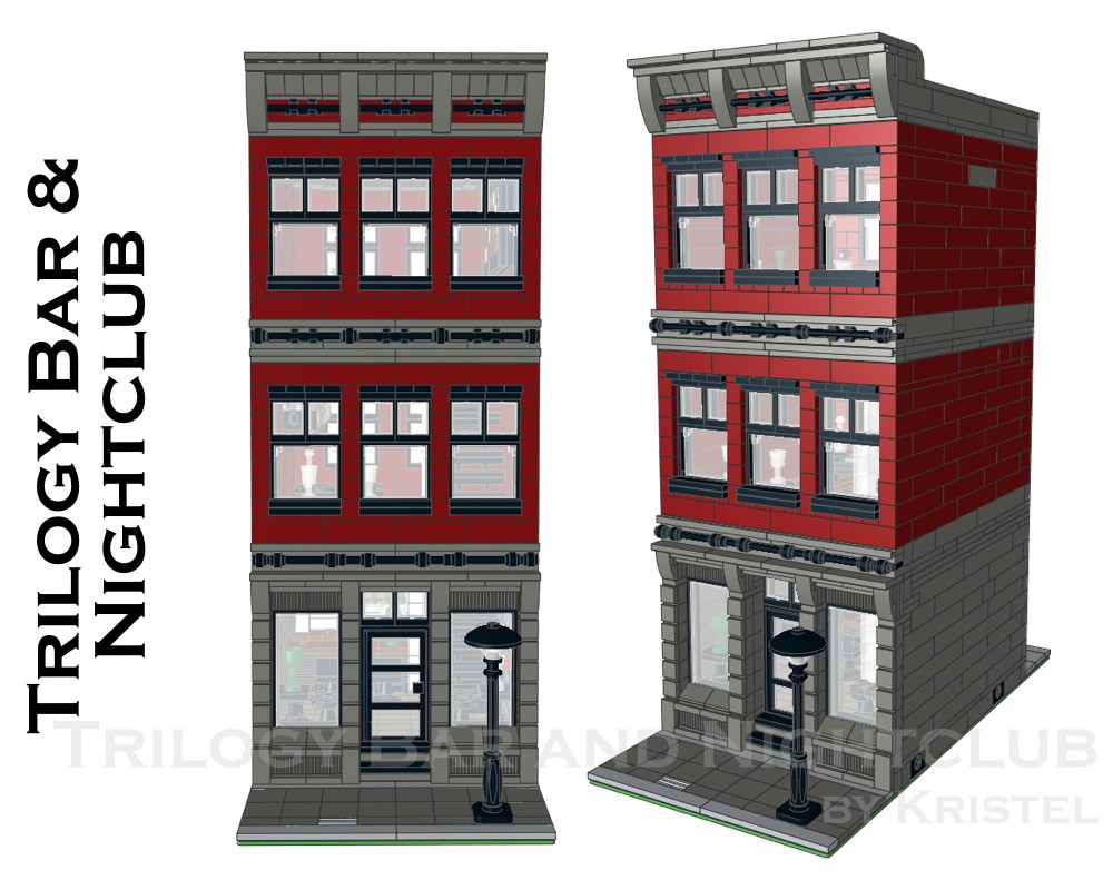 STREET SIGHT MOC 11375 Trilogy Bar And Nightclub by Kristel MOCBRICKLAND 