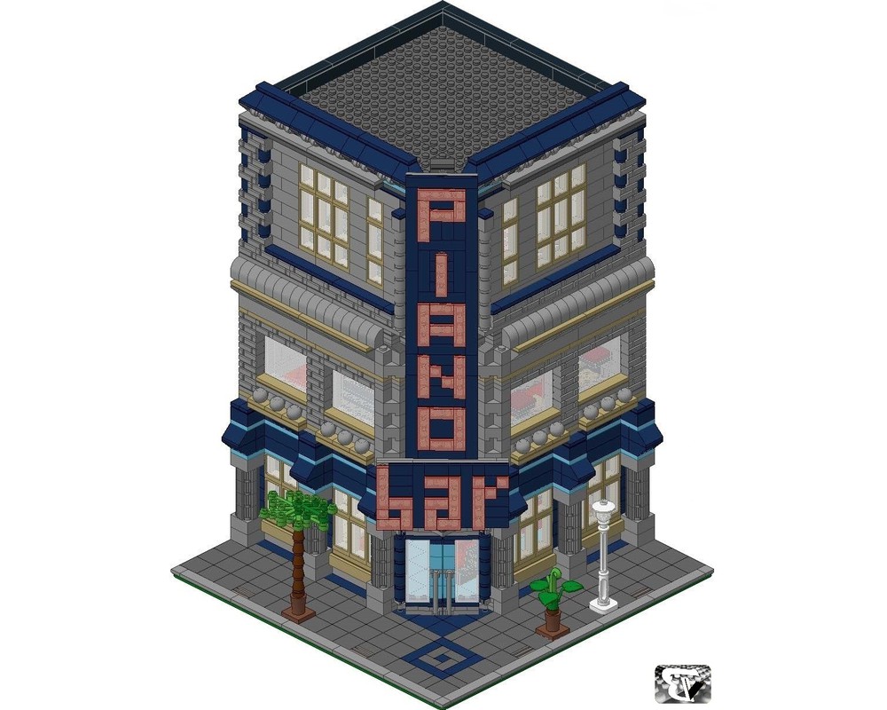STREET SIGHT MOC 11036 Piano Bar by BrickVice MOCBRICKLAND 