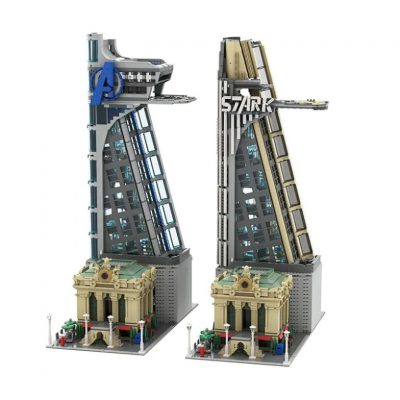 Modular Building MOC 39673 Modular Avengers and Stark Tower by ZeRadman MOCBRICKLAND
