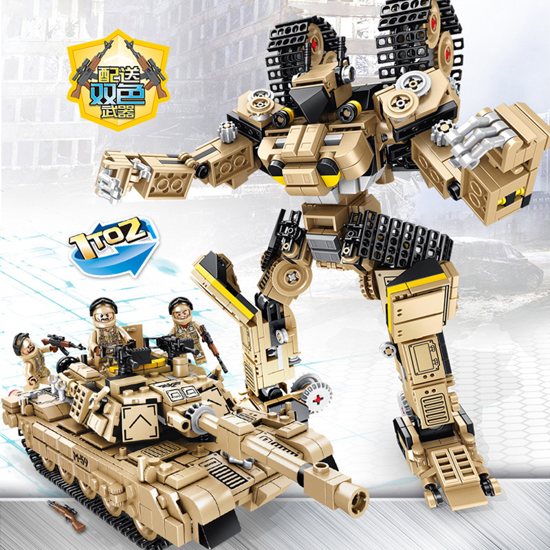 PANLOSBRICK 621020 Super Deformation：M1A2 Main Battle Tank