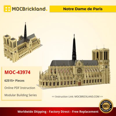 Modular Buildings MOC 43974 Notre Dame de Paris by STEBRICK MOCBRICKLAND