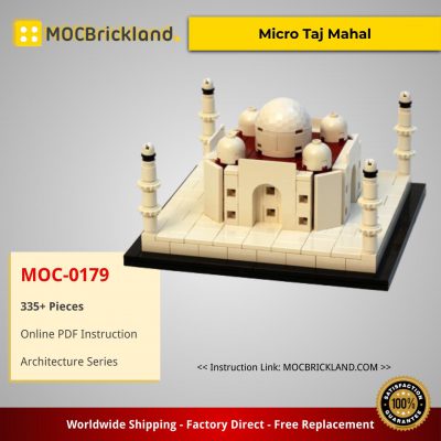 STREET SIGHT MOC 0179 Micro Taj Mahal by JKBrickworks MOCBRICKLAND