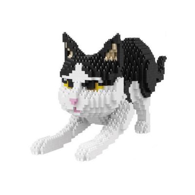 Balody White and Black Cat Mini Block Set