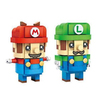 LOZ Brickheadz Super Mario and Luigi Mini Block Set