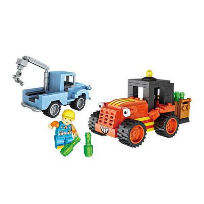LOZ Bob the Builder Dodger and Scrambler Mini Block Set