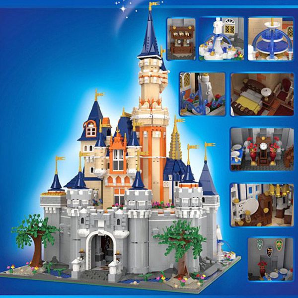 DHL Movie Toys Compatible With Legoings 71040 16008 Cinderella Princess Castle Set Building Blocks Bricks Kids 1 - MOULD KING
