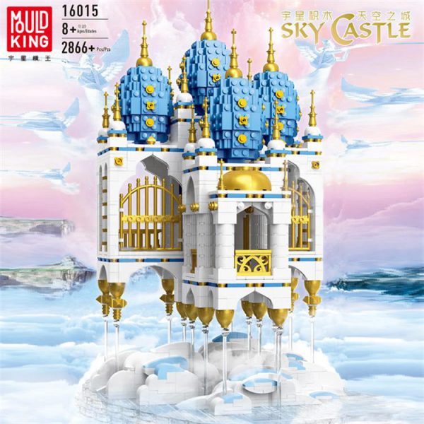 MOC 16015 Street View Floating SKY Castle House Fantasy Fortress Model Building Blocks Compatible lepining Bricks - MOULD KING