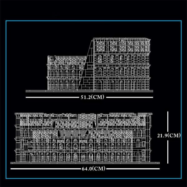 Mould King 22002 6544pcs building block Brick Toys model The Colosseum MOC 49020 children puzzle assembly 3 - MOULD KING