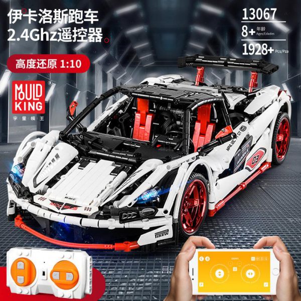 Remote Control Technic Series MOC 3918 Veneno Roadster 13067 Set Compatible With Legoing Kids Building Blocks 1 - MOULD KING