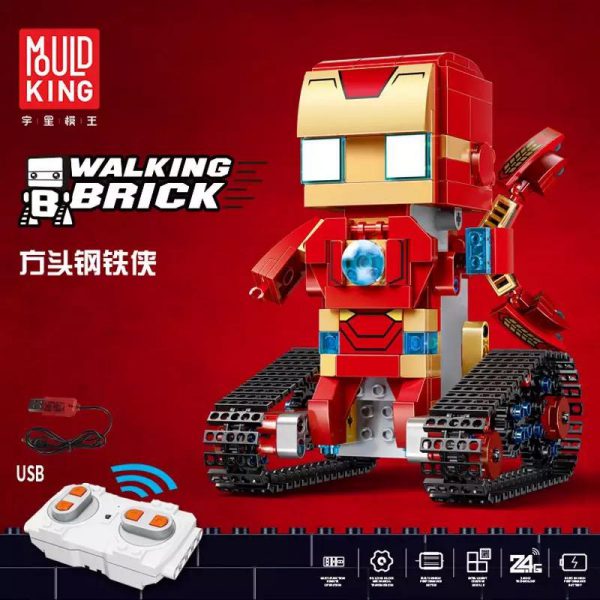 Yeshin 13038 13039 13040 13041 The Movable Robot Set Remote Control Robot Building Blocks Bricks New 4 - MOULD KING