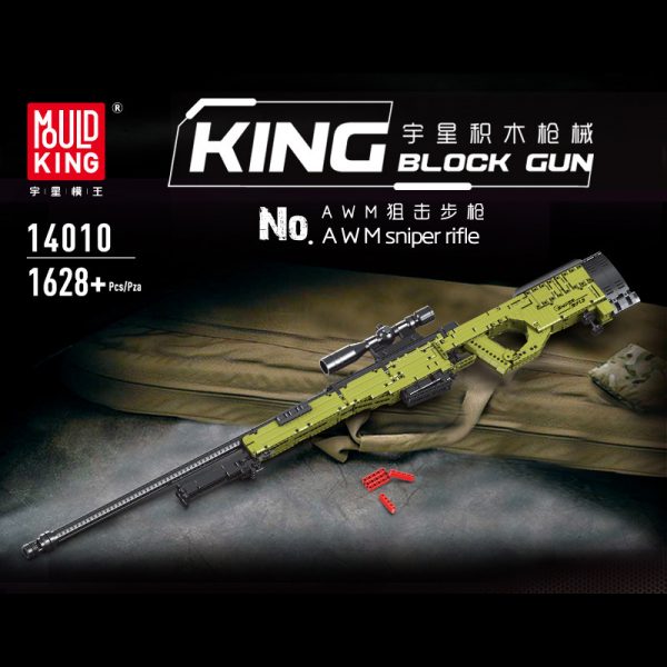 MOULDKING 14010 AWM Sniper Rifle with 1628 Pieces