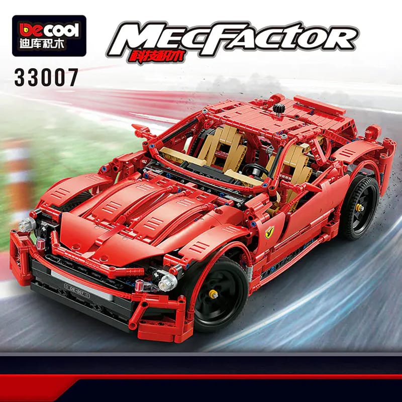 decool 33007 red fire sports car 8312 - MOULD KING