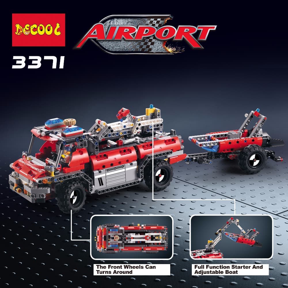 decool 3371 airport rescue vehicle 42068 3199 - MOULD KING