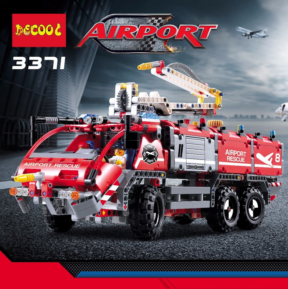 decool 3371 airport rescue vehicle 42068 3639 - MOULD KING