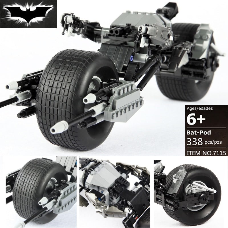 decool 7115 bat pod motorbike the batman movie compatible with 5004590 07061 4636 - MOULD KING