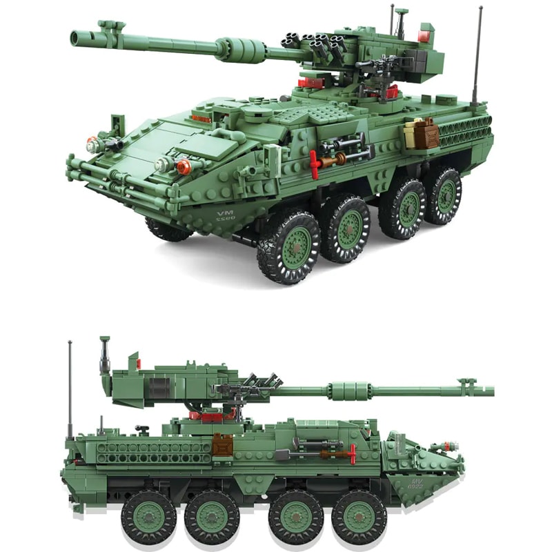 kazi ky10001 stryker mgs m1128 mgs armored vehicle 8310 - MOULD KING