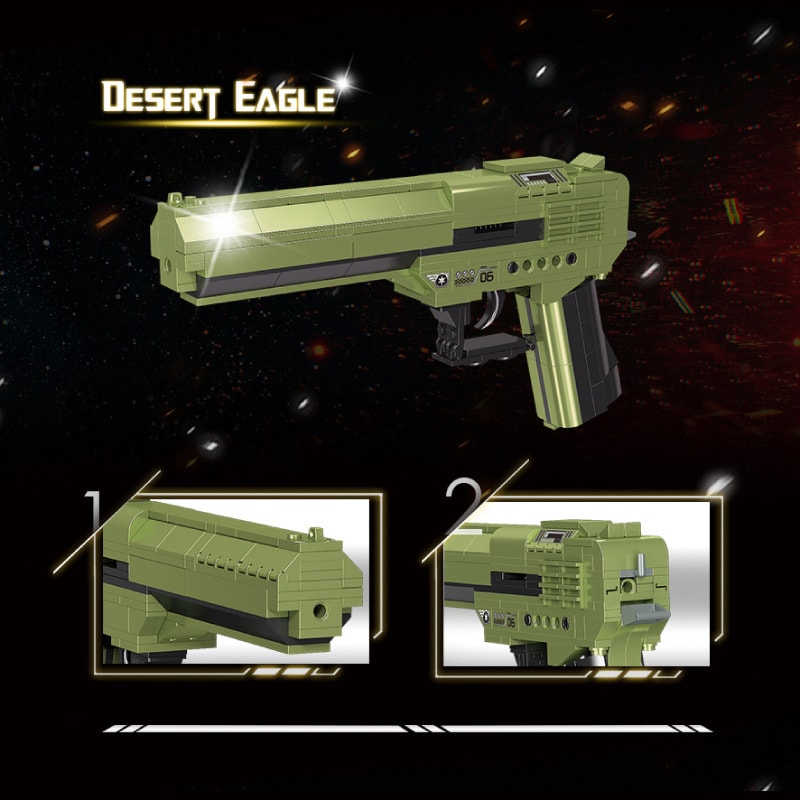 lej 70006 3in1 desert eagle scar l assault rifle g36c assault rifle 7423 - MOULD KING