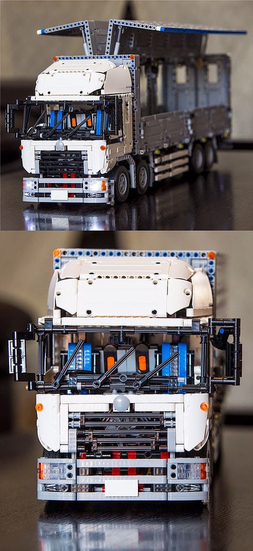 qizhile 23025 moc 1389 wing body truck 23008 6763 - MOULD KING