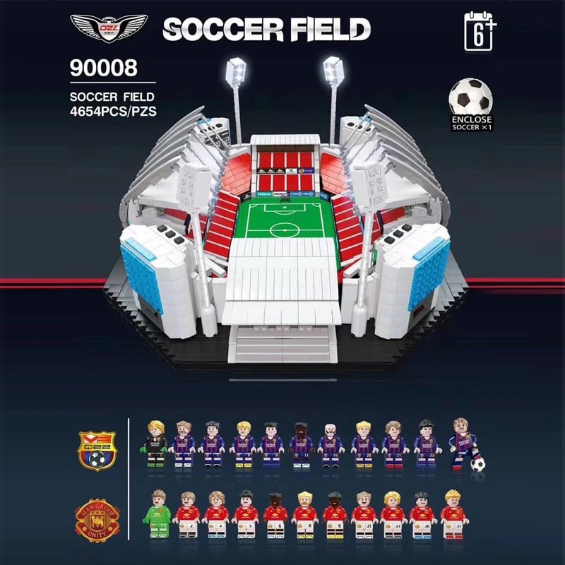 qizhile 90008 soccer field modular building 8233 - MOULD KING