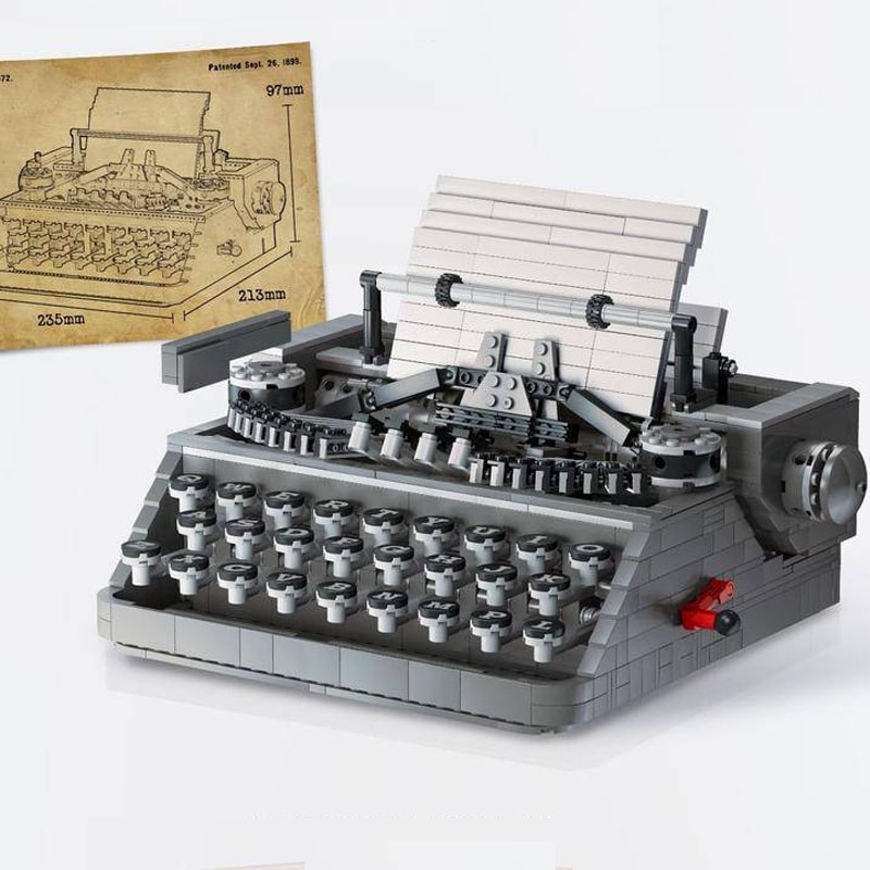 qizhile 90011 typewriter 6726 - MOULD KING