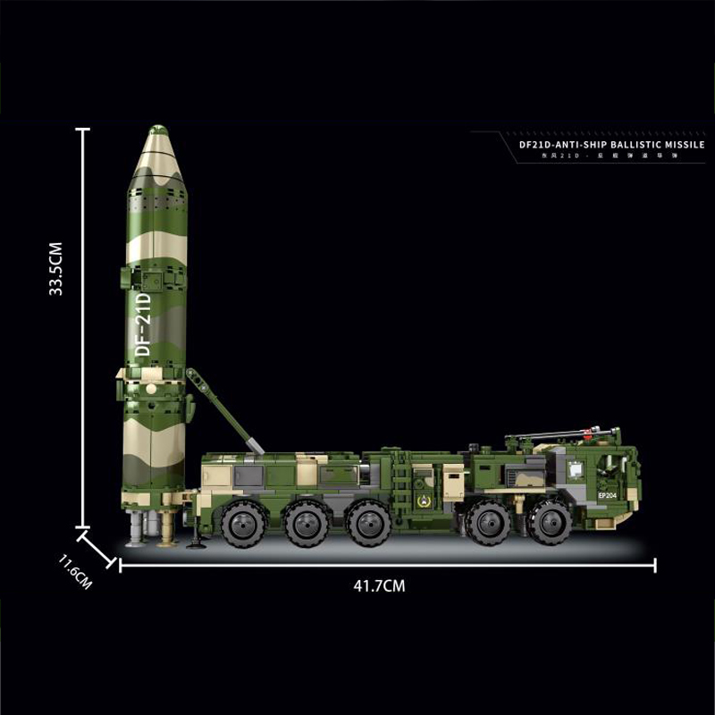 sembo 105795 df21d anti ship ballistic missile military 8612 - MOULD KING
