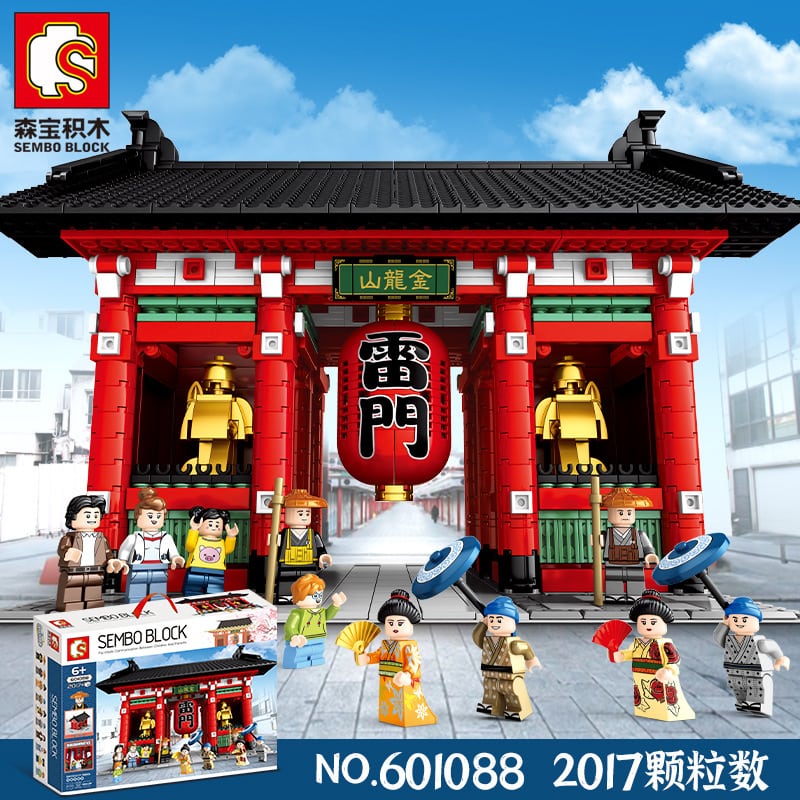 sembo 601088 sensoji temple golden dragon mountain tokyo japan 3877 - MOULD KING
