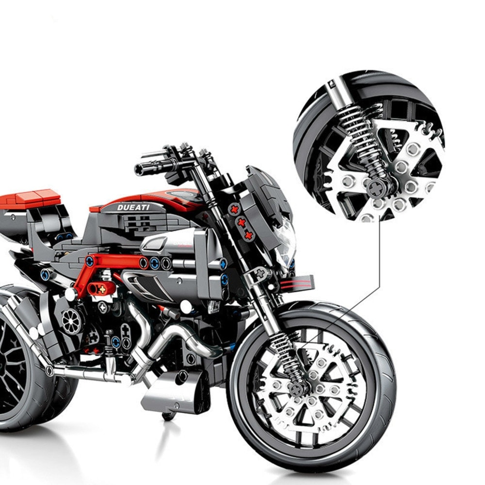 sembo 701703 ducati motor super motorbike 4073 - MOULD KING