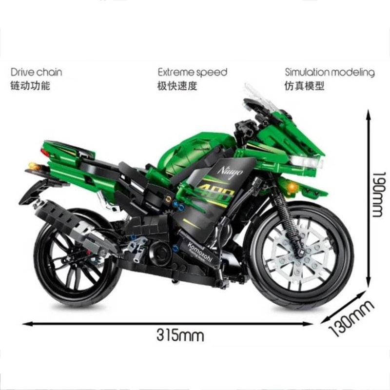 sembo 701805 super motorbike 6004 - MOULD KING