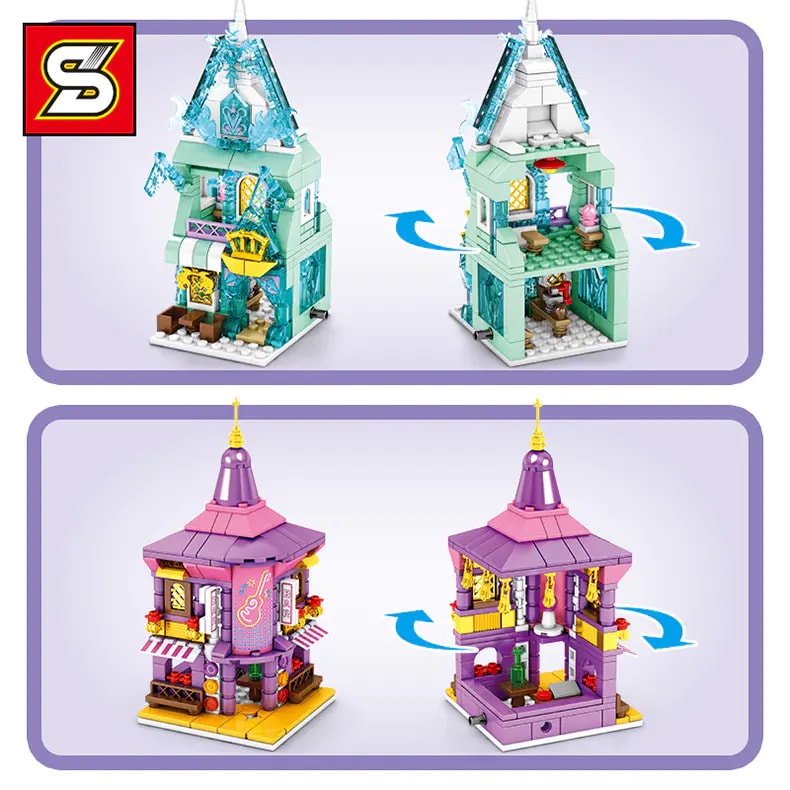 sy 1526 street view 4 in 1 ice and snow princess frozen 2437 - MOULD KING