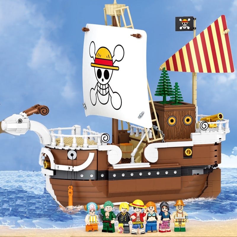 sy 6297 going merry straw hat ship 3380 - MOULD KING