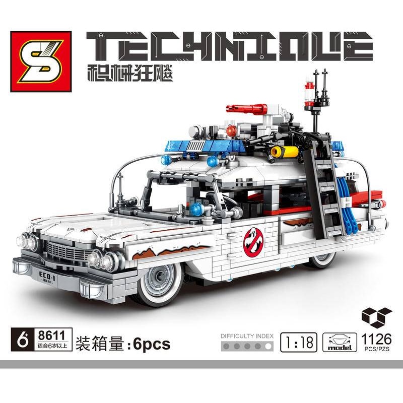 sy 8611 ghostbusters ecto 1 118 6022 - MOULD KING