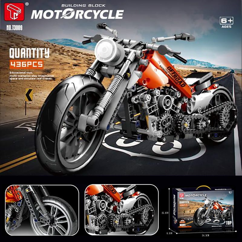 tigaole t3009 harley motorcycle 8003 - MOULD KING