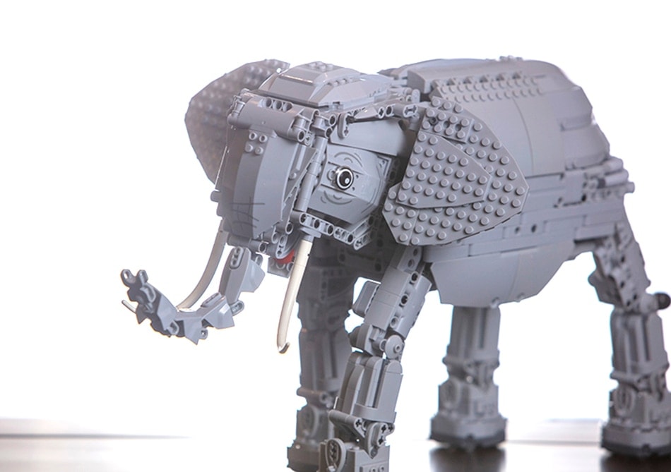 winner 7107 elephant robot remote control 3488 - MOULD KING