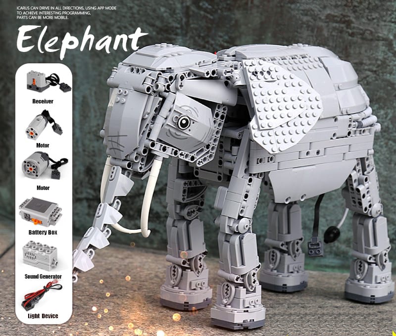 winner 7107 elephant robot remote control 6445 - MOULD KING