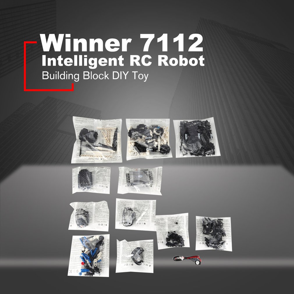 winner 7112 24g remote control intelligent dyi robot 4969 - MOULD KING
