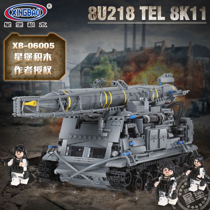 xingbao xb 06005 8u218 tel 8k11 scud missile vehicle 7730 - MOULD KING