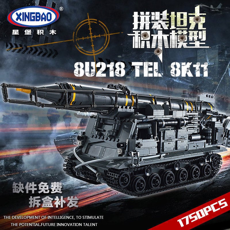 xingbao xb 06005 8u218 tel 8k11 scud missile vehicle 8659 - MOULD KING