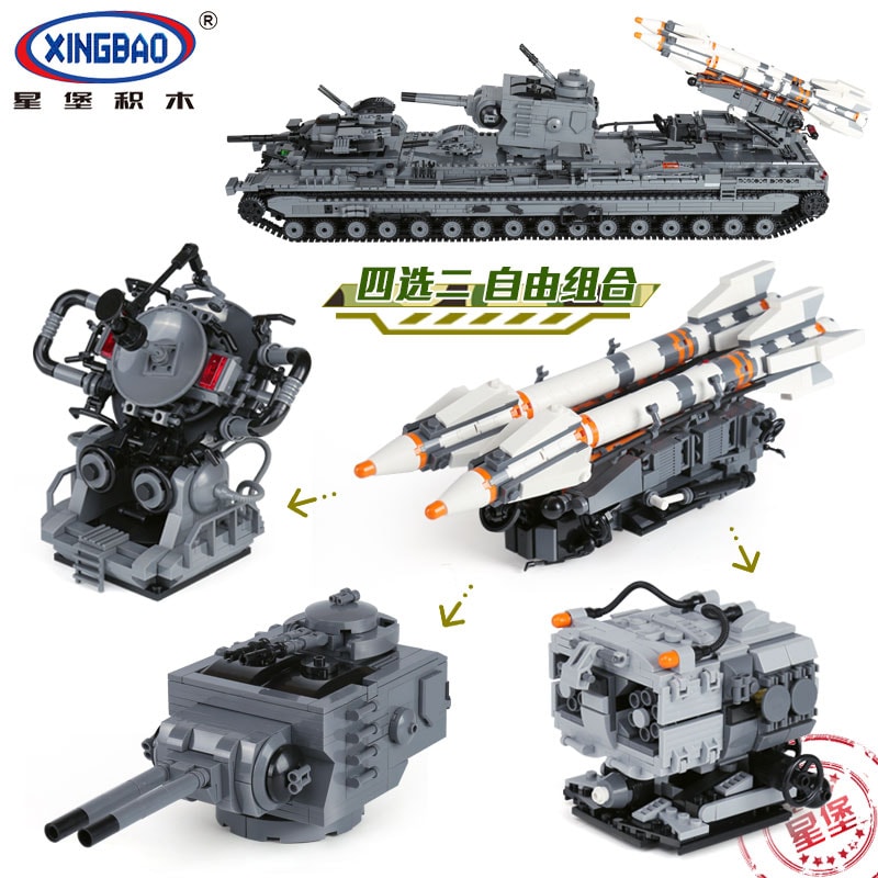 xingbao xb 06006 kv 2 tank military series 5518 - MOULD KING