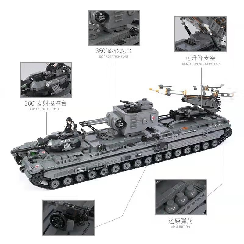 xingbao xb 06006 kv 2 tank military series 6030 - MOULD KING
