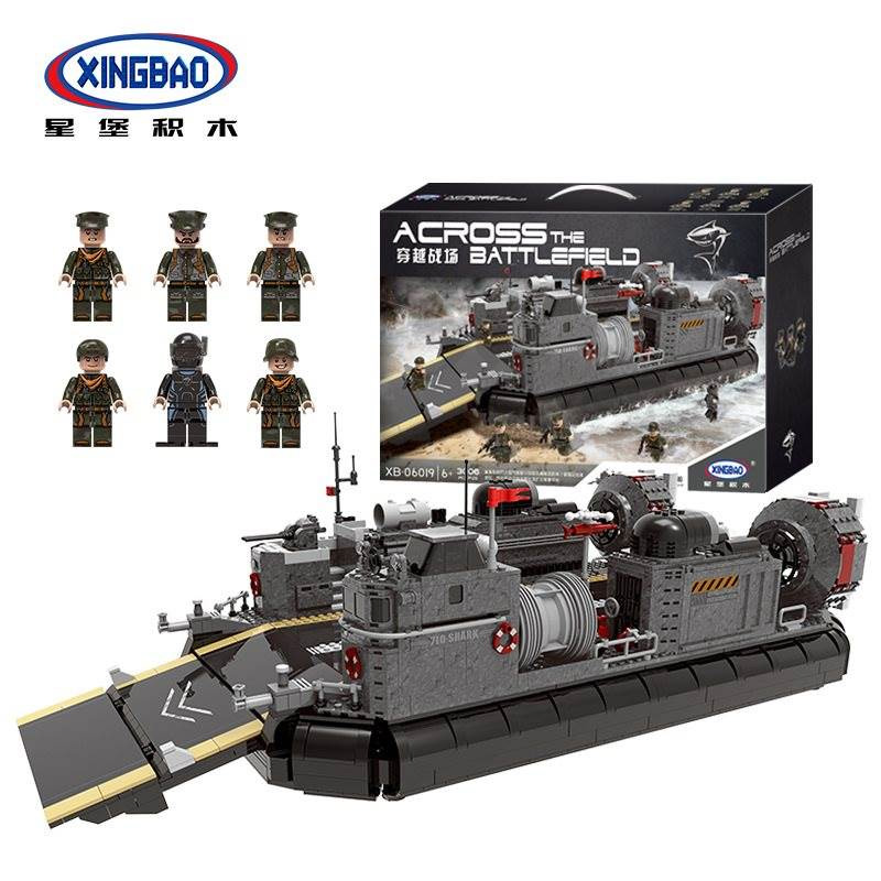xingbao xb 06019 through the battlefield armored troop carrier hovercraft 4046 - MOULD KING