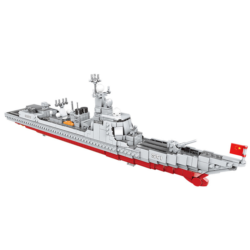 xingbao xb 06028 type 052d missile navy destroyer battleship 8586 - MOULD KING