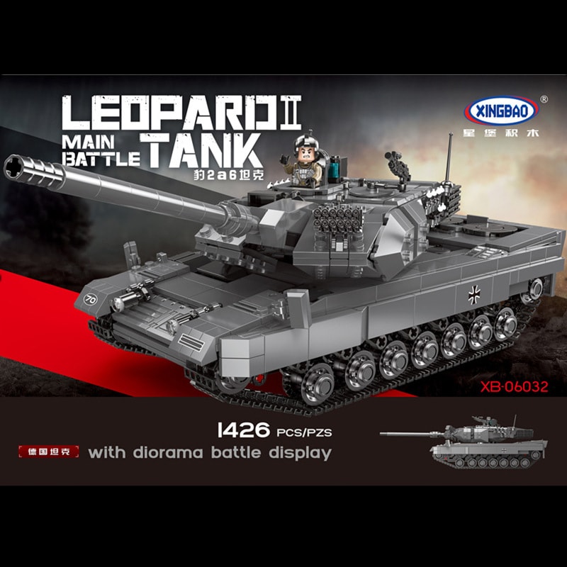 xingbao xb 06032 leopard ii main battle tank 2232 - MOULD KING