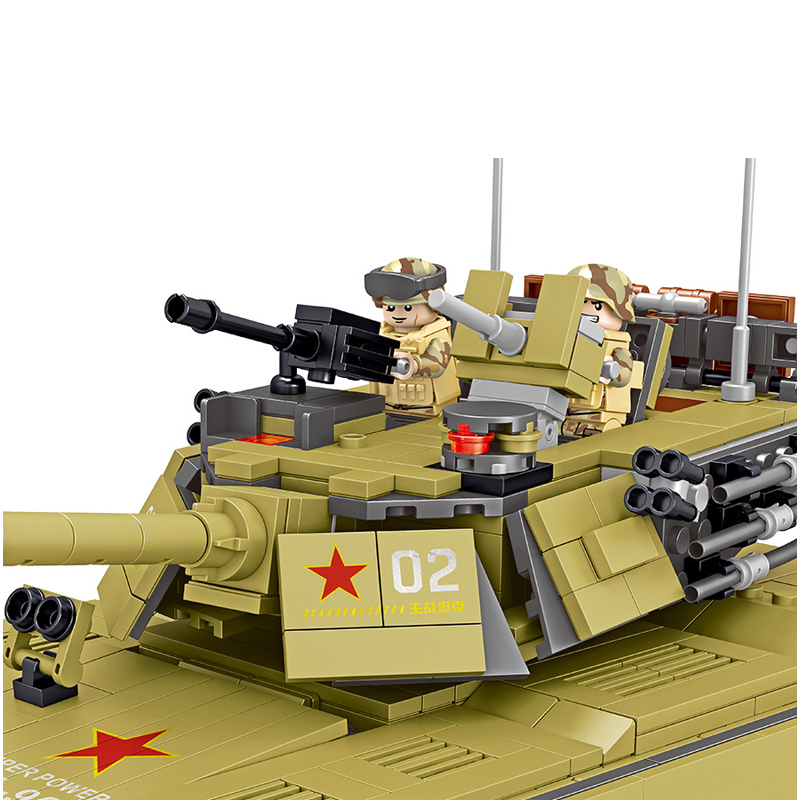 zhegao ql0130 96a tanksforce battle tank 8752 - MOULD KING