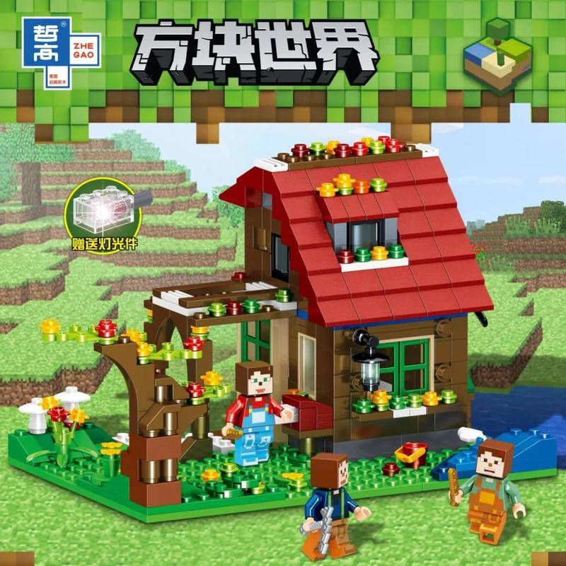 zhegao ql0227 cube world home to the forest garden 2714 - MOULD KING