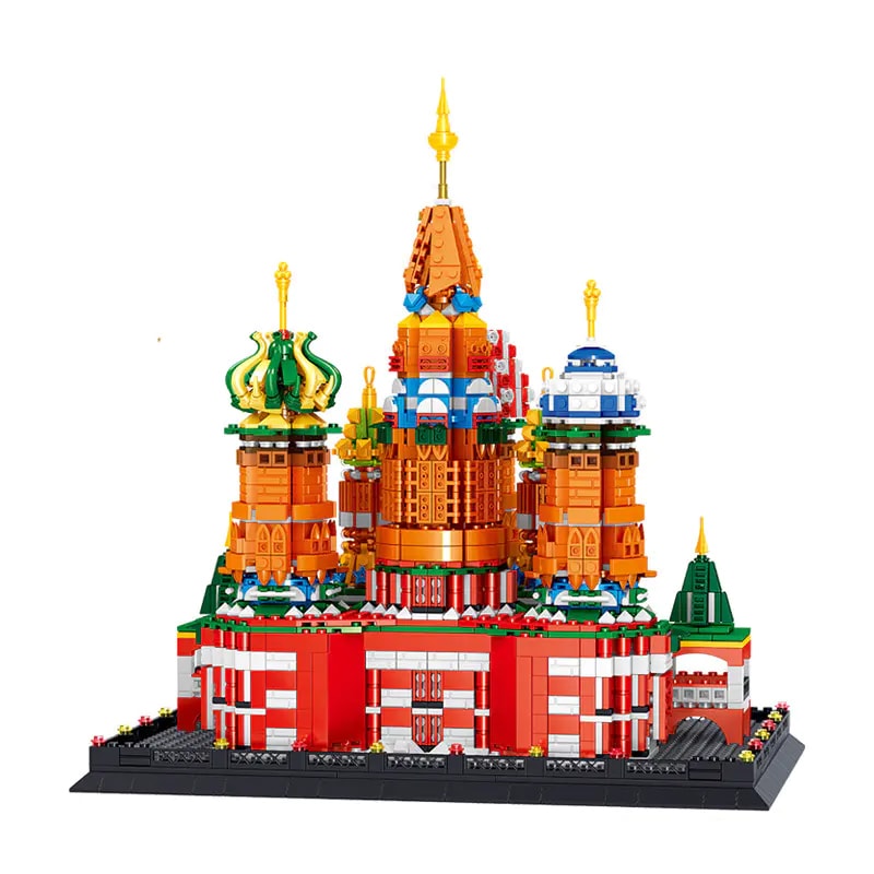 zhegao ql0961 the saint basils cathedral in moscow russia 1713 - MOULD KING